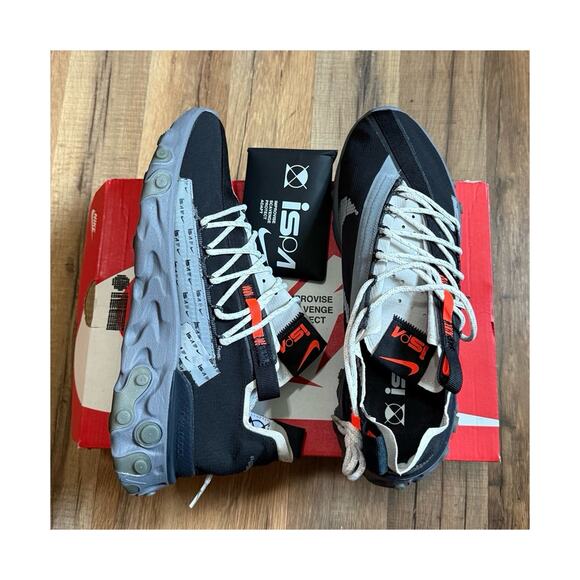 Nike React WR ISPA Black Metallic Silver Gunsmoke